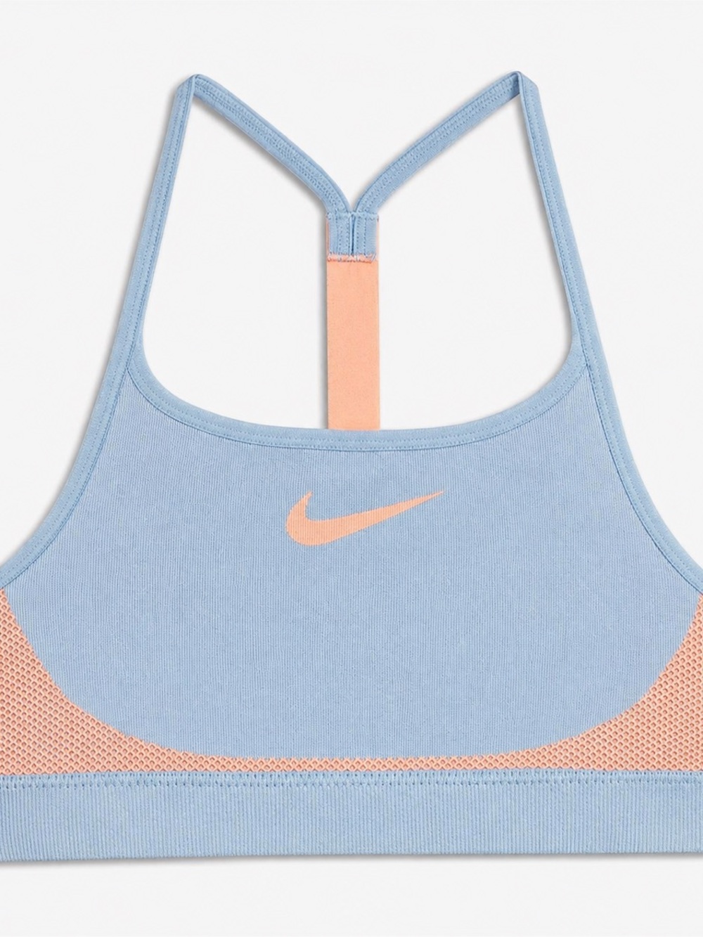 Nike Girls’ Seamless Sports Bra Blue Pink Youth Medium 💙🩷✨
